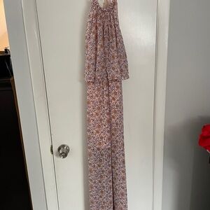 Floral Halter Maxi Dress